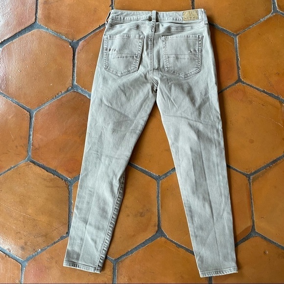 American Eagle Outfitters Womens Super Stretch Hi Rise Jegging Tan Size 6 Short - Picture 4 of 7